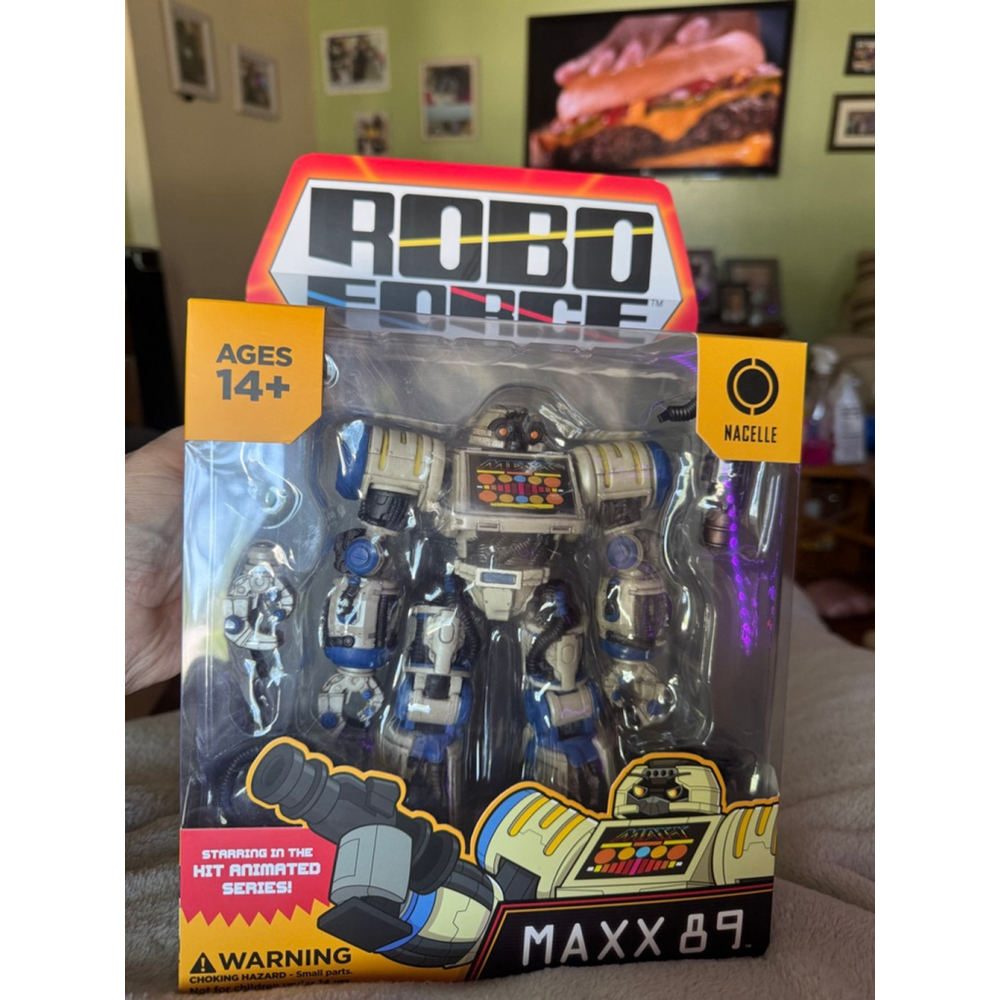 Robo Force MAXX 89 Action Figure White/Blue Kids Nacelle